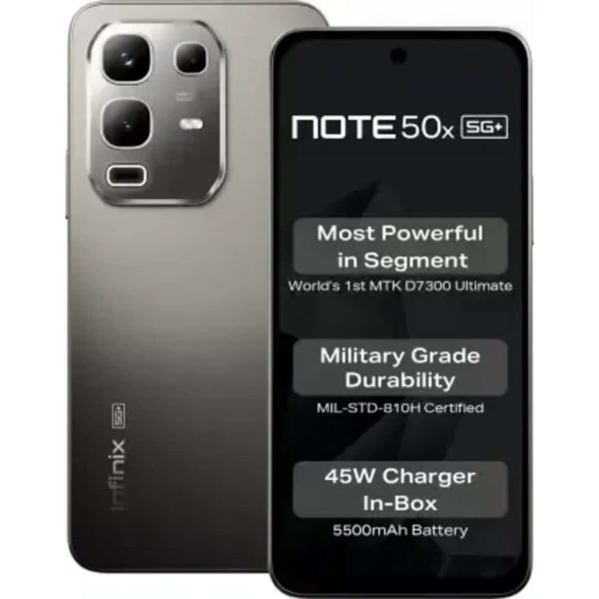Infinix NOTE 50 Smartphone | 8GB+256GB | Helio G100 Ultimate | 50MP OIS Camera | 144Hz 6.78" FHD+ AMOLED | 5200mAh Battery - Image 1