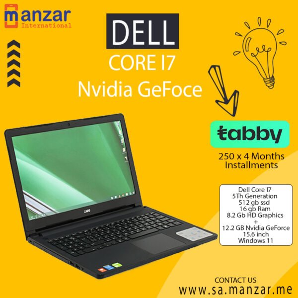 Dell Inspiron 5558 Core I7 gaming Nvidia Geforce