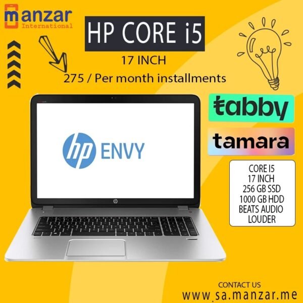 HP Envy Core I5 - 17 inch 16-Gb Ram